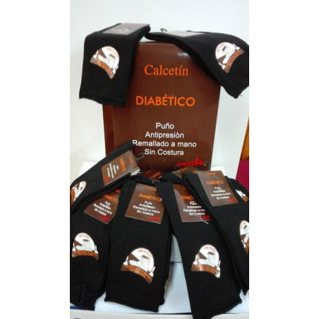 Calcetín especial diabético sin costuras.